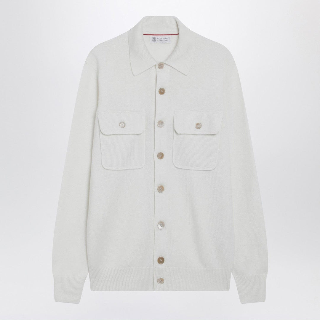 Shirts &amp; Tops 50 IT Brunello Cucinelli - White cashmere cardigan Brand