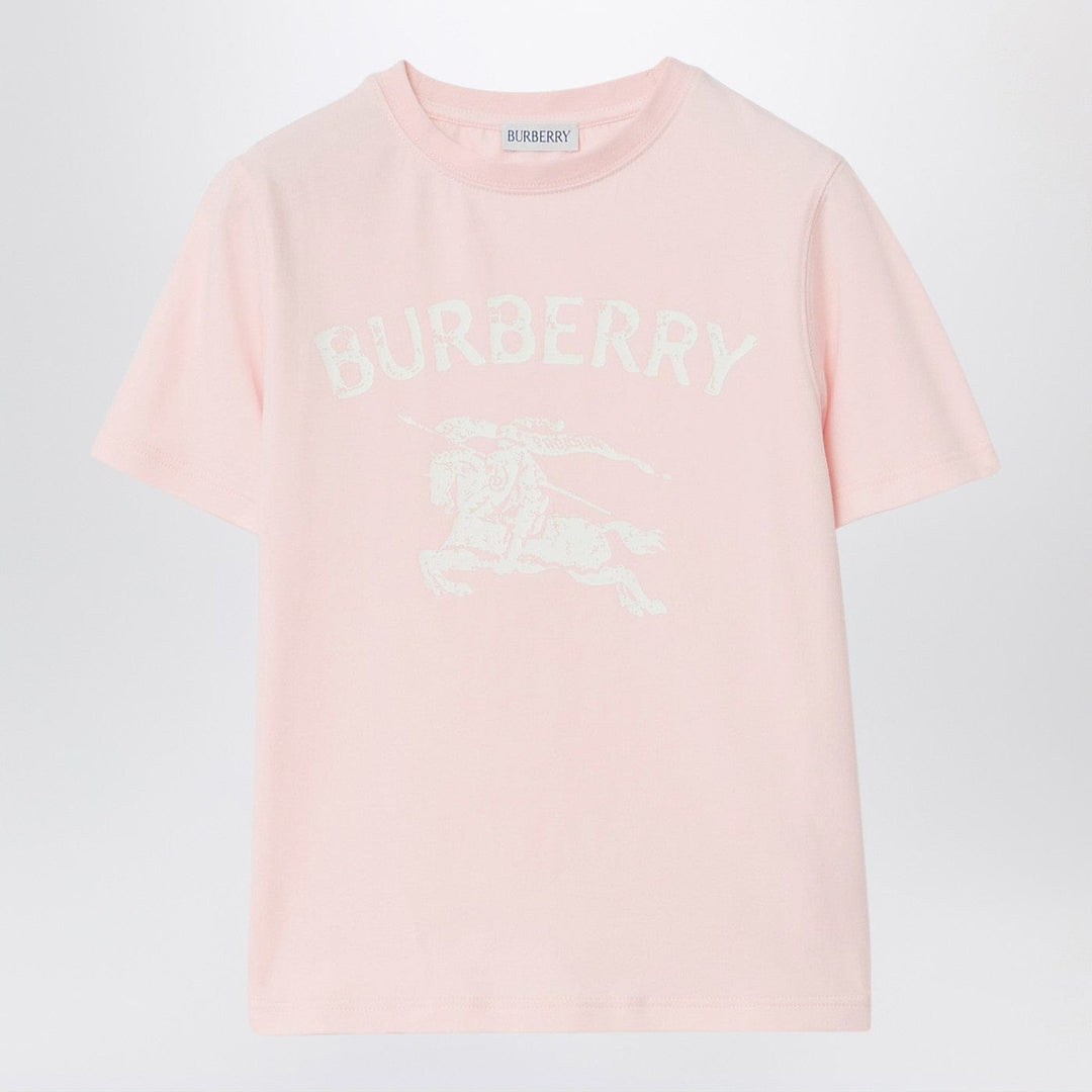 Shirts & Tops Burberry - Pink stretch cotton T-shirt with EKD Brand