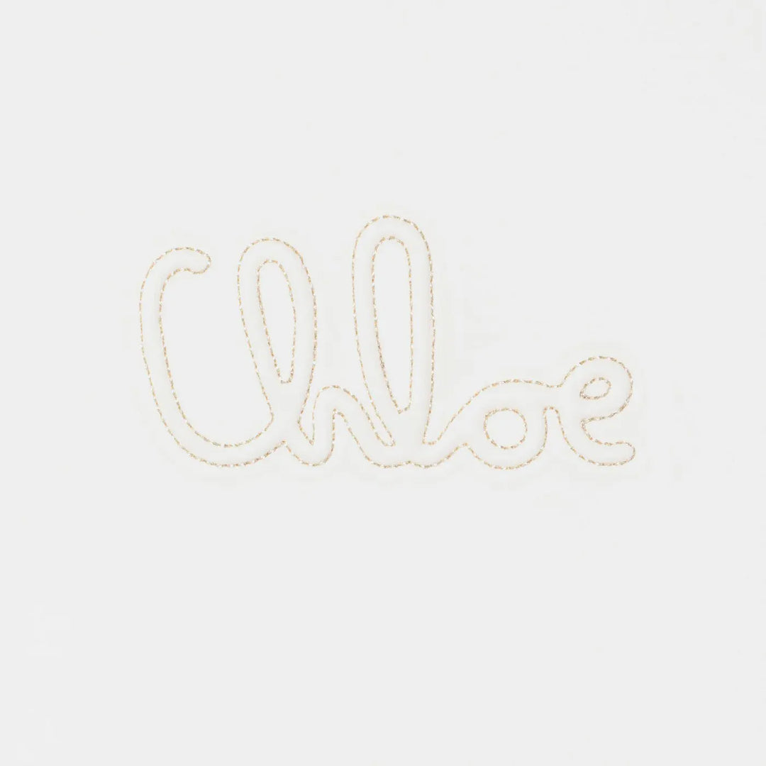 Chloé - White T-shirt with embroidered logo Brand Shirts &amp; Tops