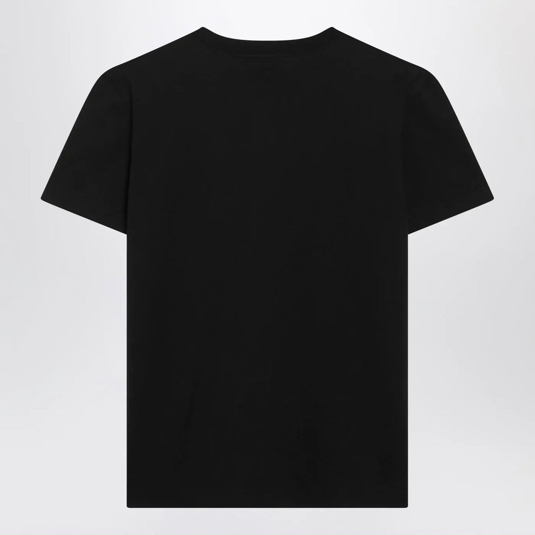 Dolce&amp;Gabbana - Black jersey T-shirt with embroidery Brand Shirts &amp; Tops