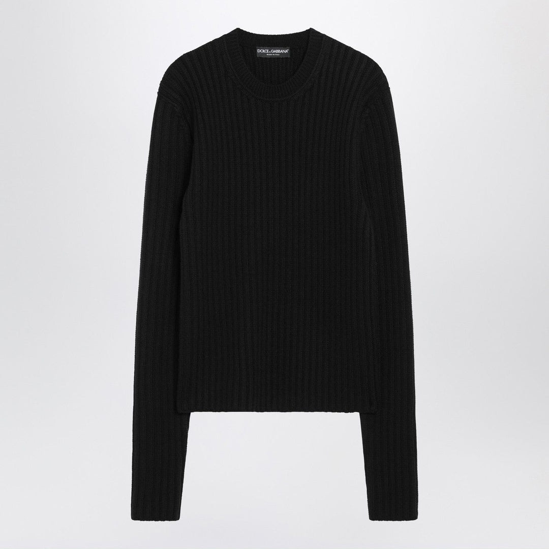 Shirts & Tops Dolce&Gabbana - Black ribbed wool sweater Brand