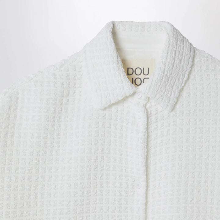 Douuod - Aneto white shirt in textured fabric Brand Shirts &amp; Tops