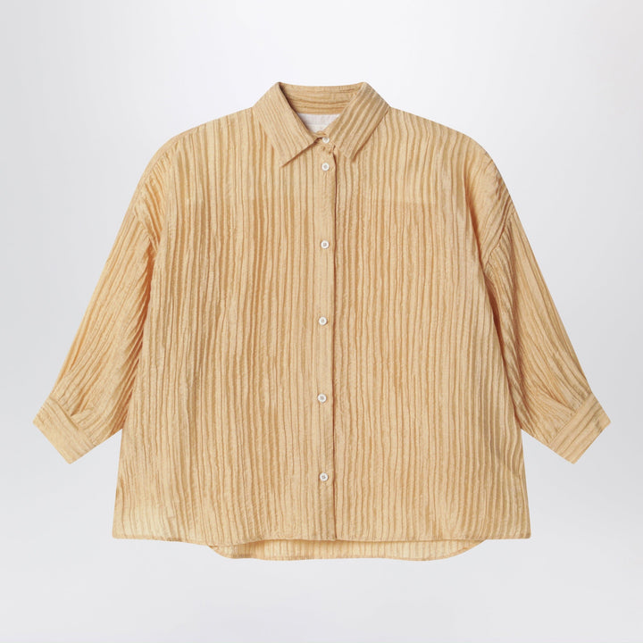 Shirts &amp; Tops 8 Douuod - Ochre yellow shirt with pleats Brand