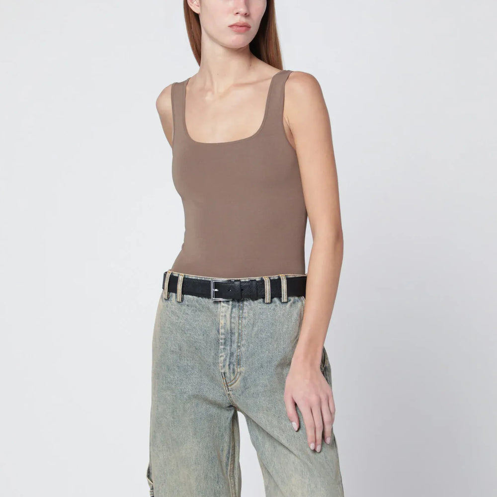 Entire Studios - Light brown viscose-blend top Brand Shirts & Tops M/L