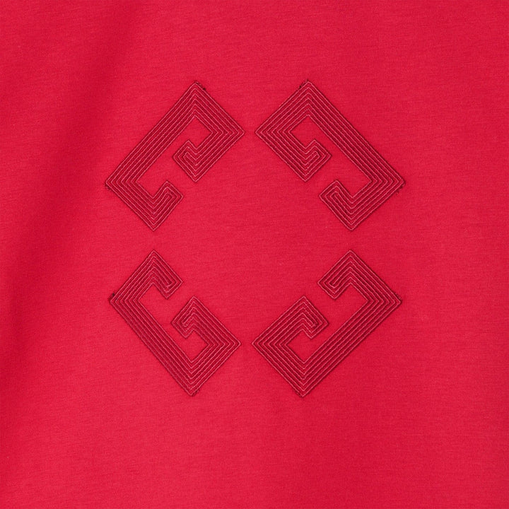 Givenchy - Bordeaux T-shirt with embroidered logo Brand Shirts &amp; Tops 12+