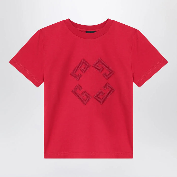 Givenchy - Bordeaux T-shirt with embroidered logo Brand Shirts &amp; Tops 12+