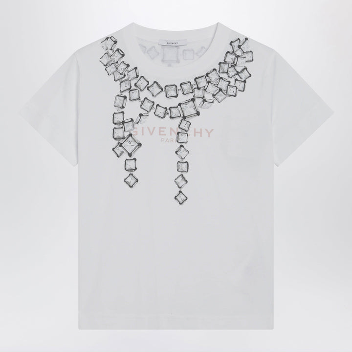 Shirts &amp; Tops Givenchy - Deconstructed Crystals cotton T-shirt in white Brand