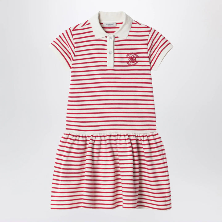 Golden Goose - White/red striped polo dress Brand Shirts &amp; Tops 8