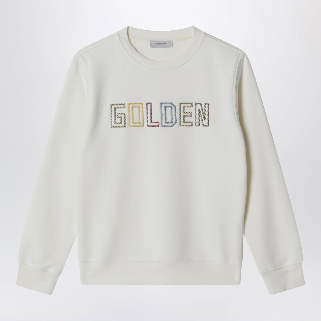 Shirts & Tops Golden Goose - White sweatshirt with embroidered logo Brand