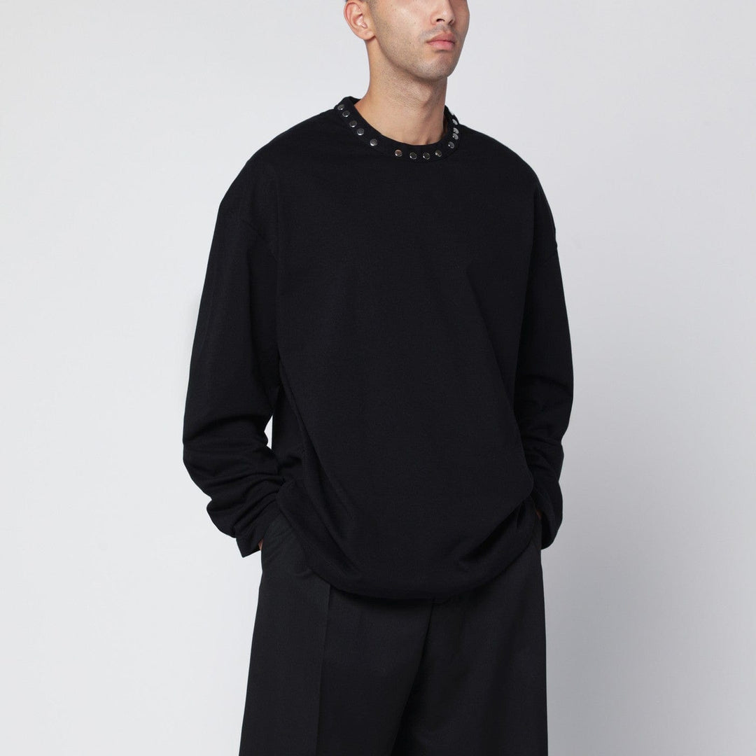 Shirts &amp; Tops Jil Sander - Black long-sleeve T-shirt with studs Brand