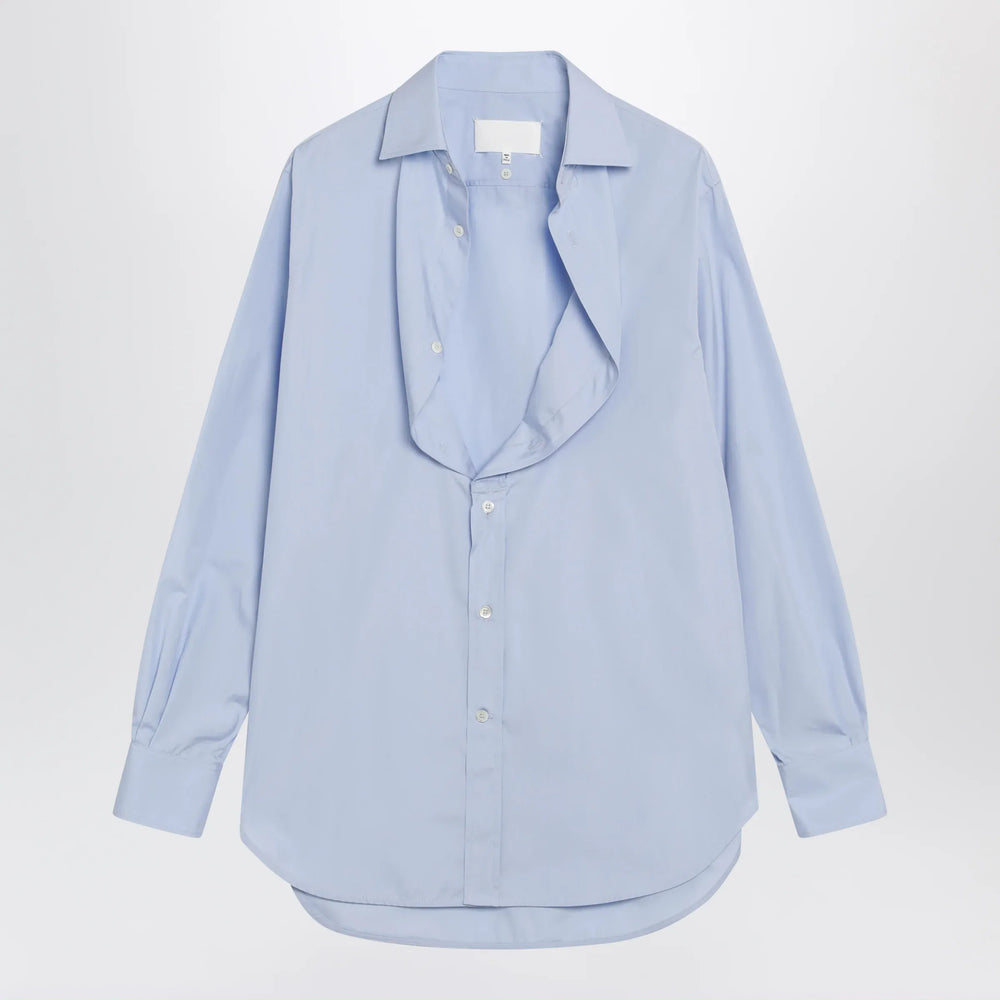 Maison Margiela - Light blue blouse with folded collar Brand Shirts & Tops 40  IT