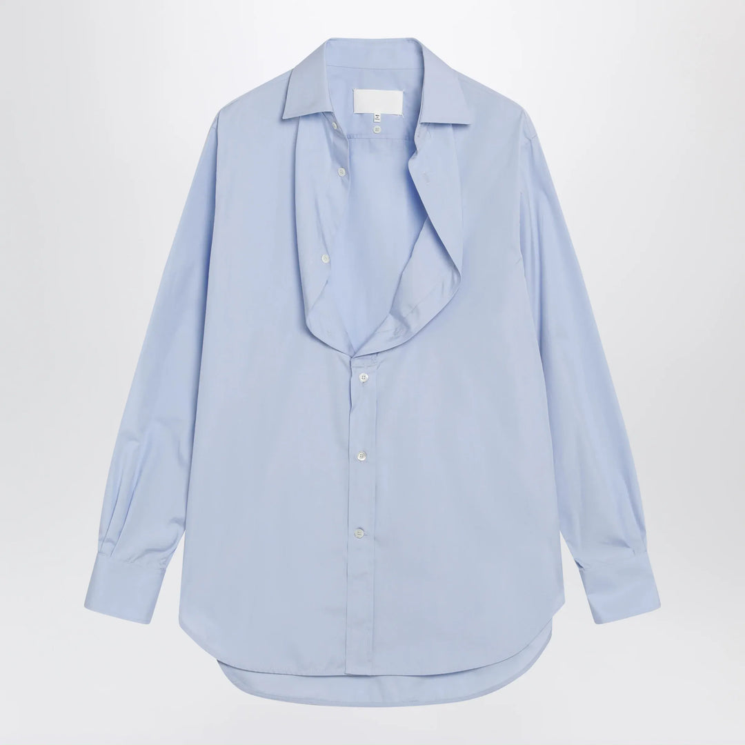 Maison Margiela - Light blue blouse with folded collar Brand Shirts &amp; Tops 40  IT