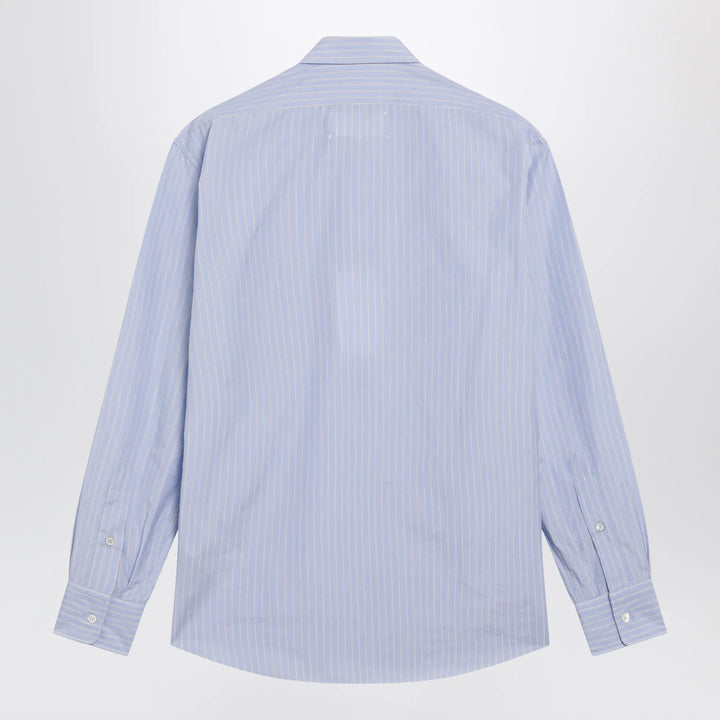 Maison Margiela - Striped shirt in light blue cotton Brand Shirts &amp; Tops