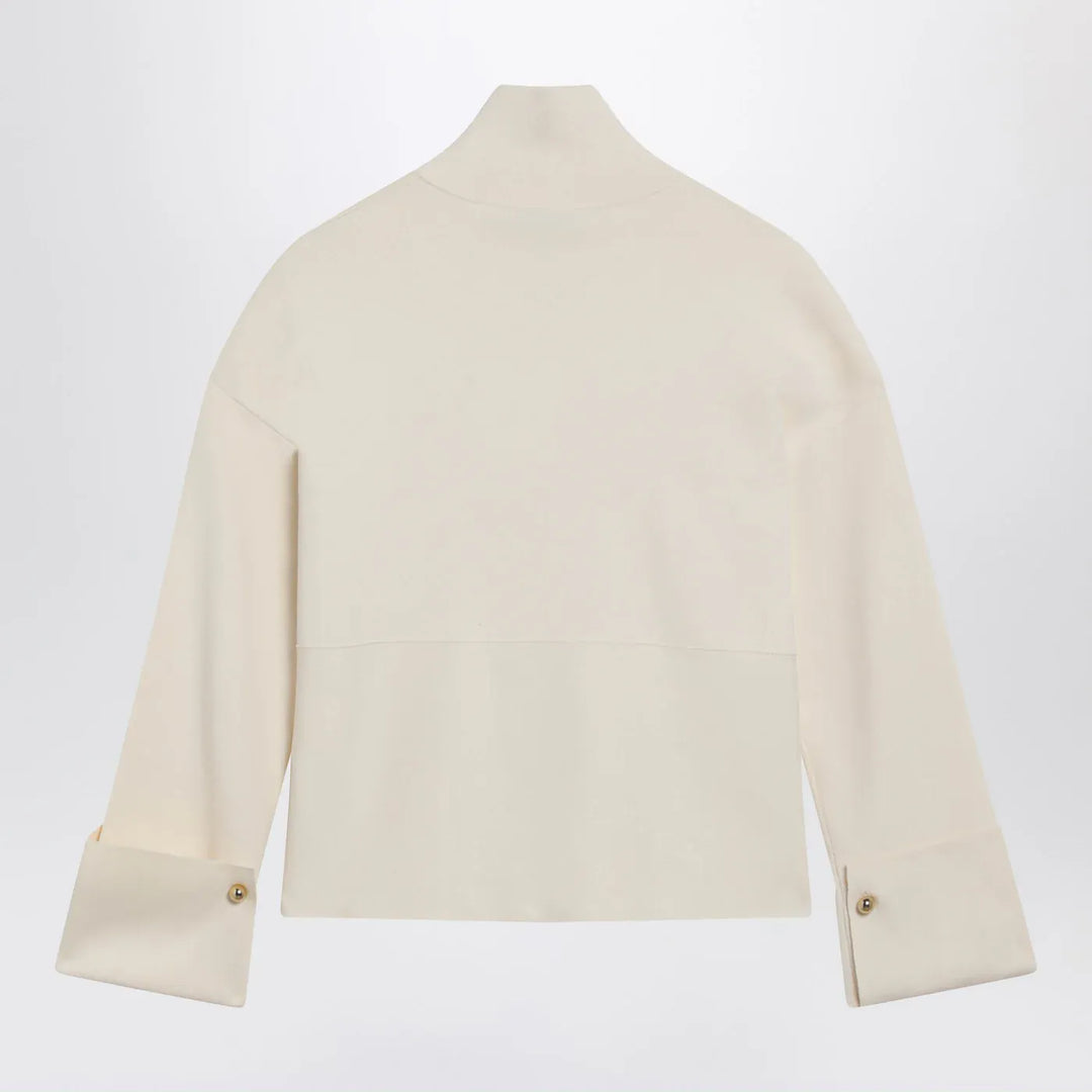Max Mara - Ivory viscose-blend zip-up sweatshirt Brand Shirts &amp; Tops