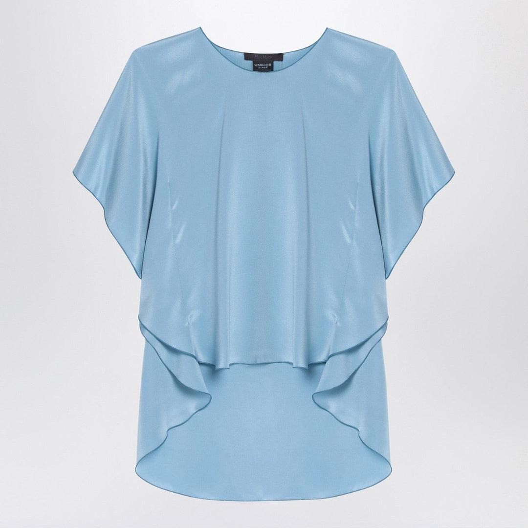 Shirts & Tops 40  IT Max Mara Pianoforte - Light blue flowy silk blouse Brand