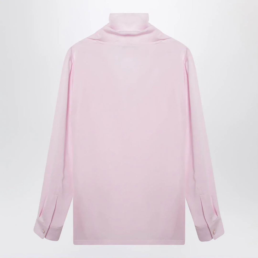 Max Mara - Pink blouse in silk charmeuse Brand Shirts &amp; Tops