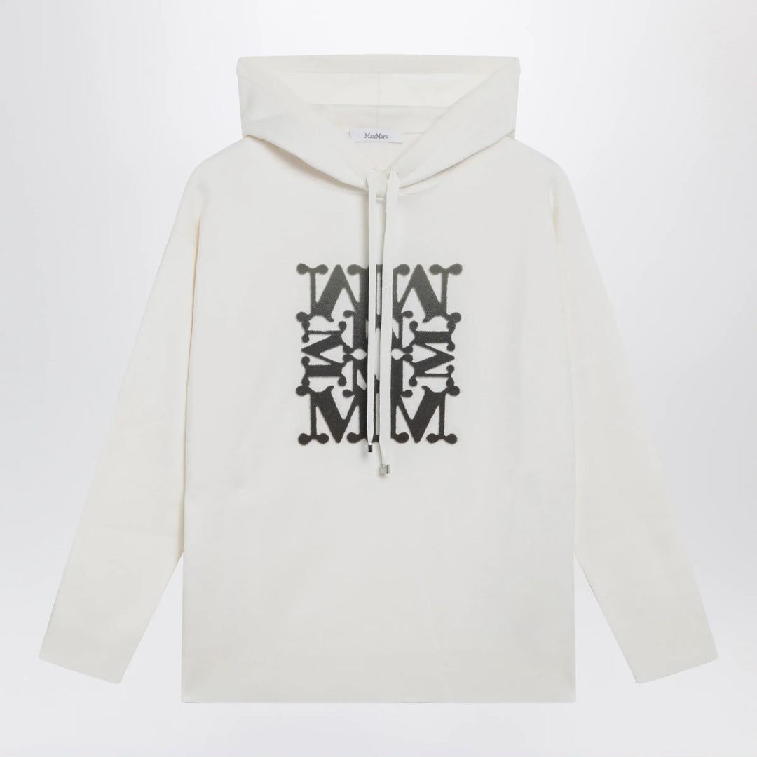 Max Mara - Taddeo hooded virgin wool sweater in white Brand Shirts &amp; Tops XS