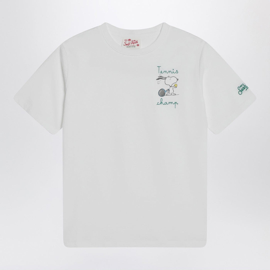 Shirts &amp; Tops MC2 Saint Barth - White T-shirt with Snoopy tennis print Brand