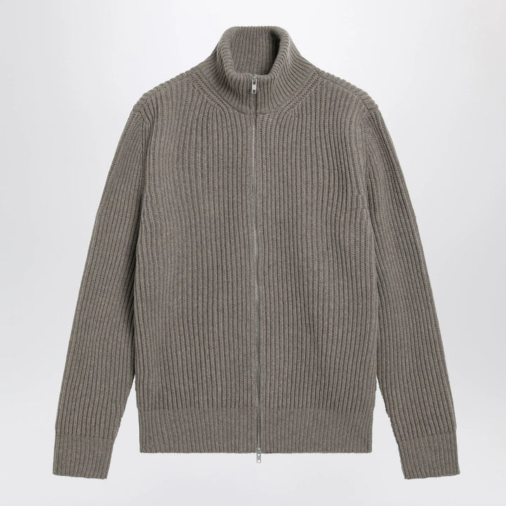 MM6 Maison Margiela - Beige mélange wool cardigan Brand Shirts &amp; Tops S