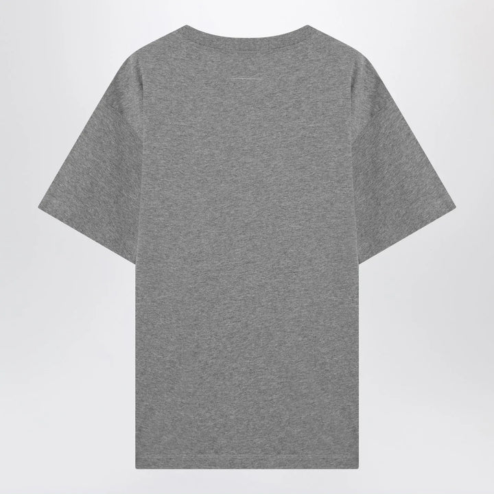 MM6 Maison Margiela - Grey mélange cotton T-shirt with gloves Brand Shirts &amp; Tops L