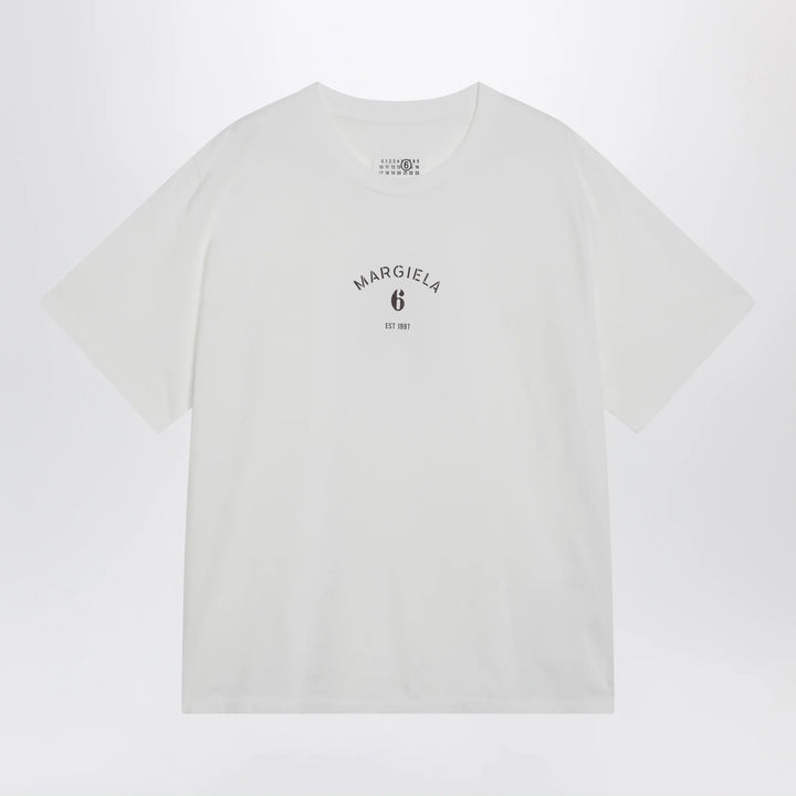 MM6 Maison Margiela - White T-shirt with logo print Brand Shirts &amp; Tops S