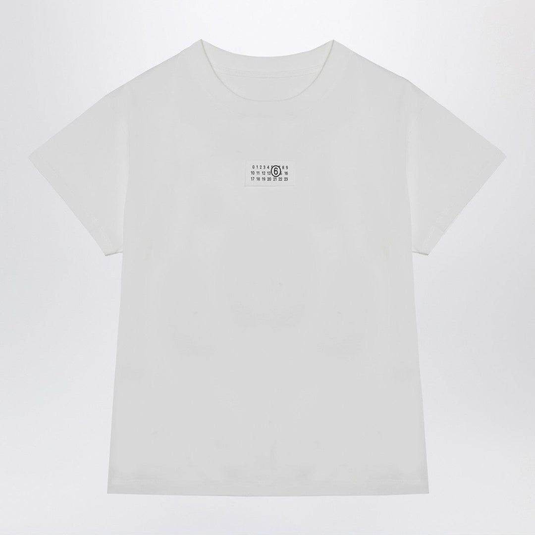 Shirts &amp; Tops MM6 Maison Margiela - White T-shirt with Numeric Signature patch Brand