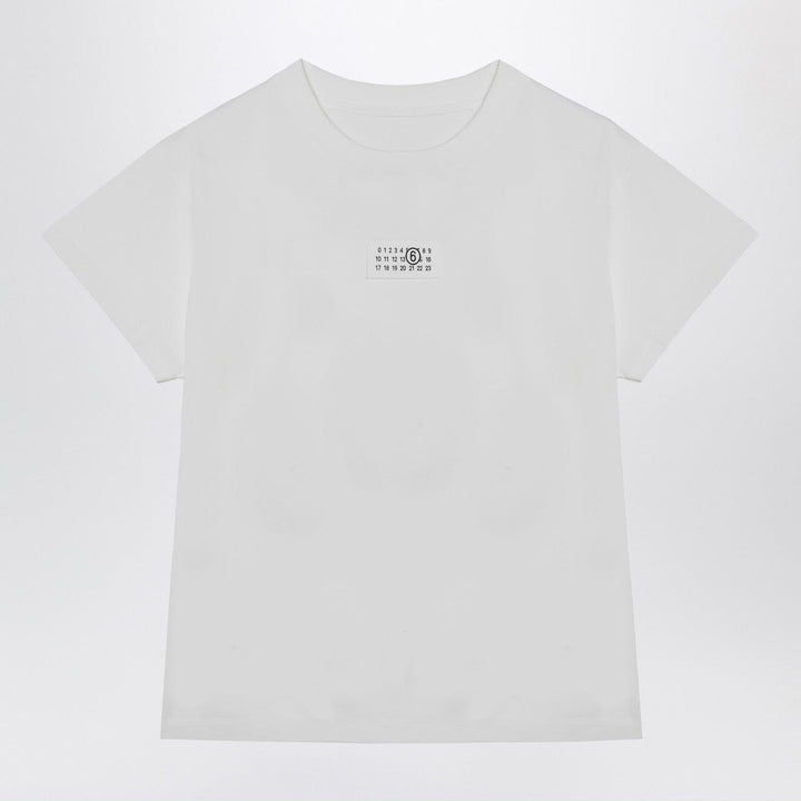 Shirts &amp; Tops MM6 Maison Margiela - White T-shirt with Numeric Signature patch Brand