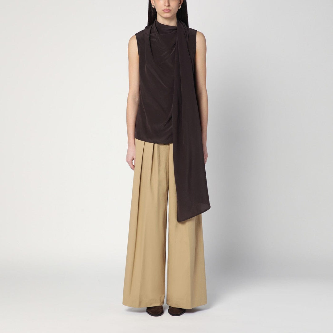 Shirts & Tops S P.A.R.O.S.H. - Brown silk blouse Brand