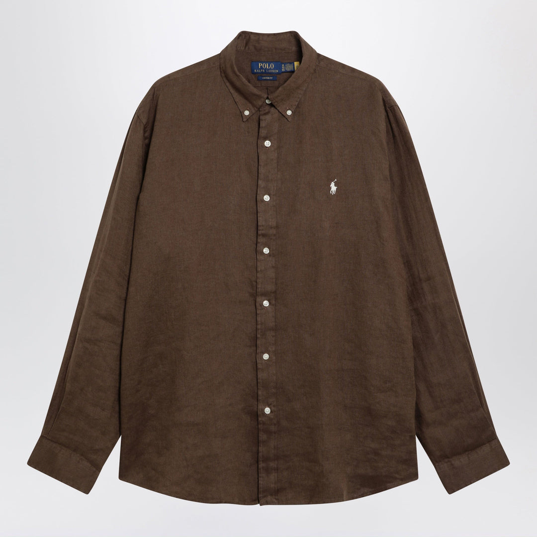 Shirts &amp; Tops Polo Ralph Lauren - Custom-Fit linen shirt in hazelnut color Brand