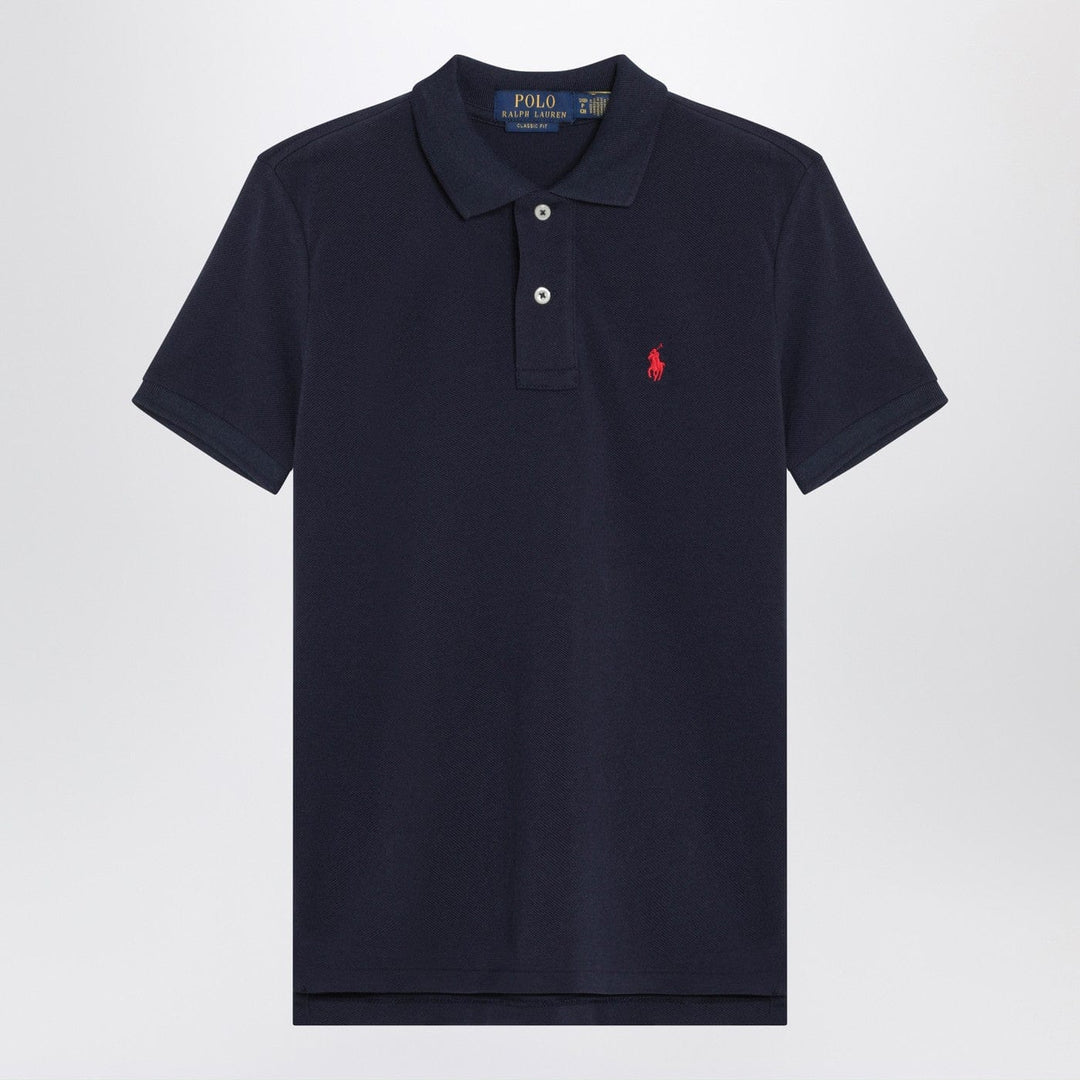 Shirts &amp; Tops Polo Ralph Lauren - Navy blue cotton polo shirt with embroidered logo Brand