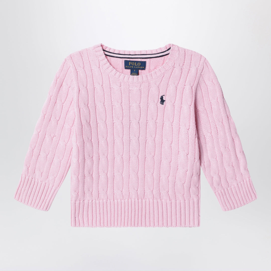 Shirts &amp; Tops 2 Polo Ralph Lauren - Pink cable-knit cotton sweater Brand