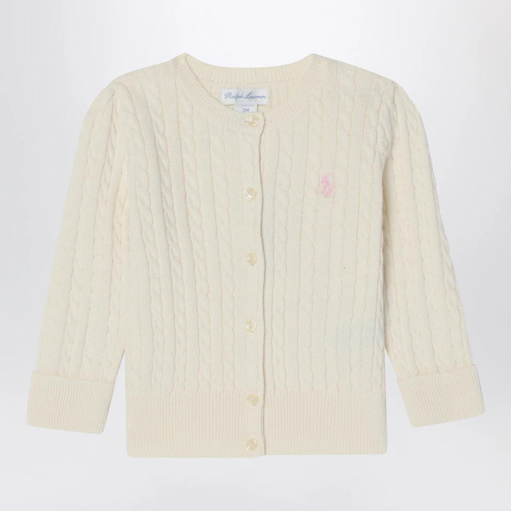 Polo Ralph Lauren - White cable knit cotton cardigan Brand Shirts & Tops 3