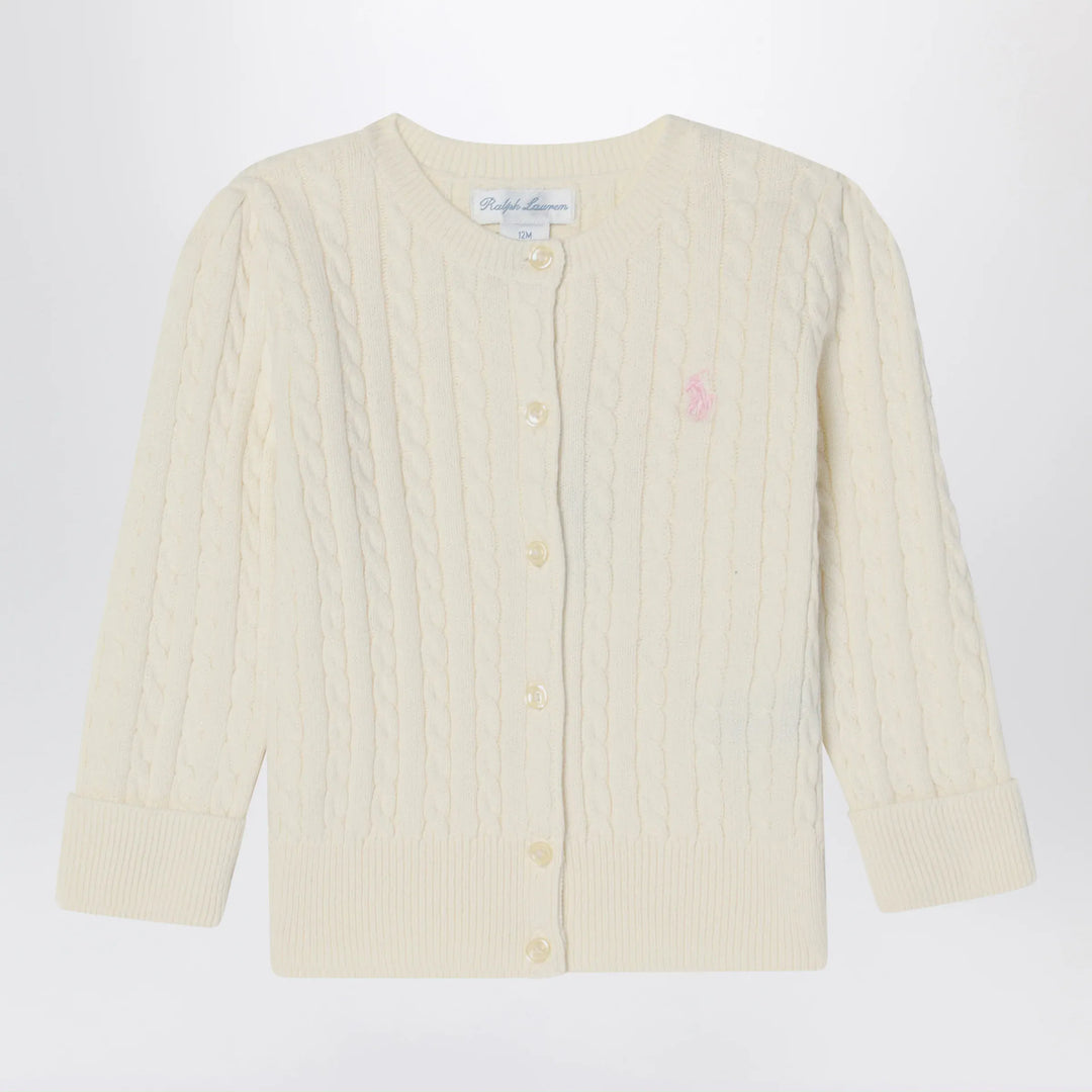 Polo Ralph Lauren - White cable knit cotton cardigan Brand Shirts &amp; Tops 3