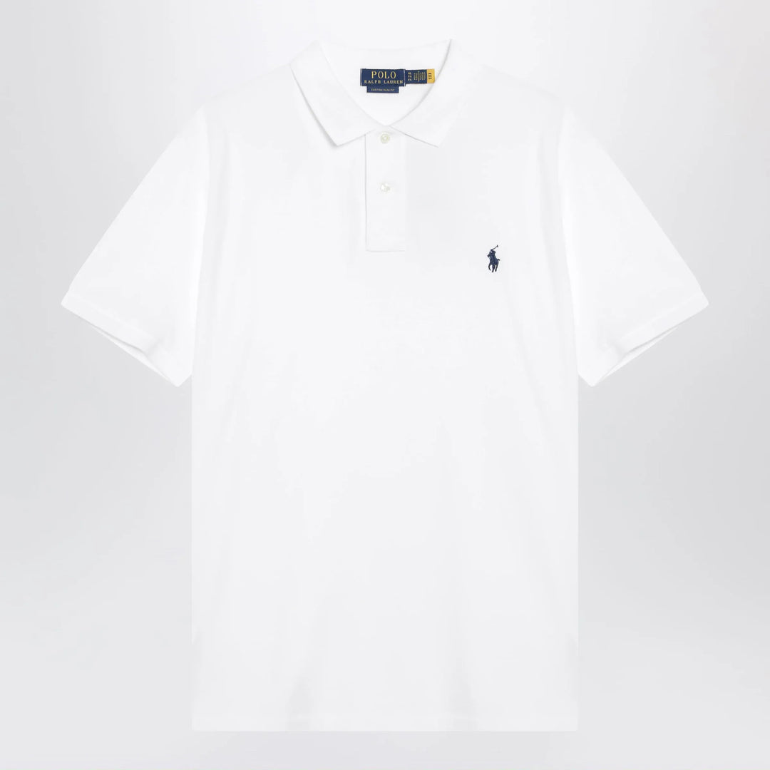Polo Ralph Lauren - White cotton Custom Slim-Fit polo Brand Shirts &amp; Tops L