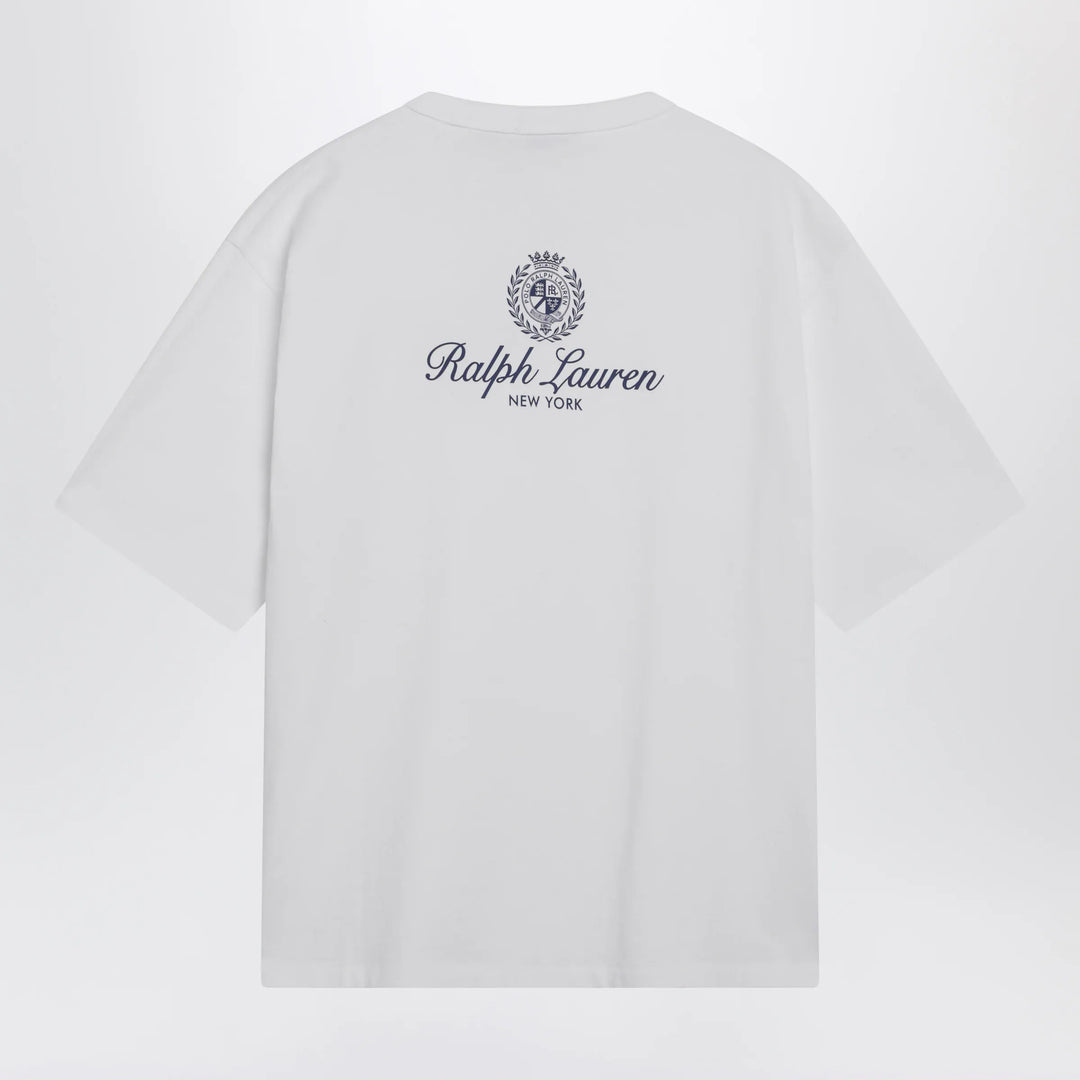 Polo Ralph Lauren - White Relaxed-Fit T-Shirt With Logo Prints Brand Shirts &amp; Tops