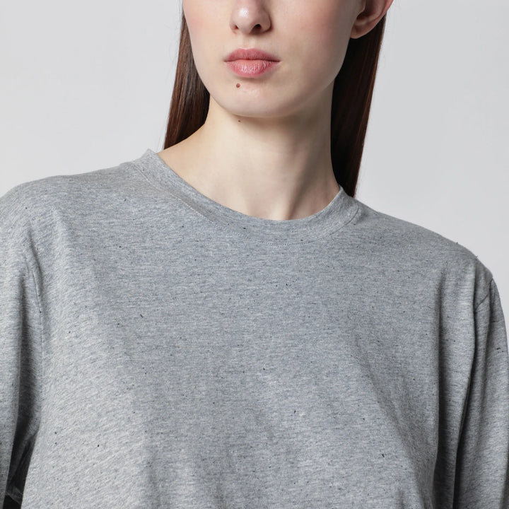 Róhe - Light grey mélange long-sleeve T-shirt Brand Shirts &amp; Tops