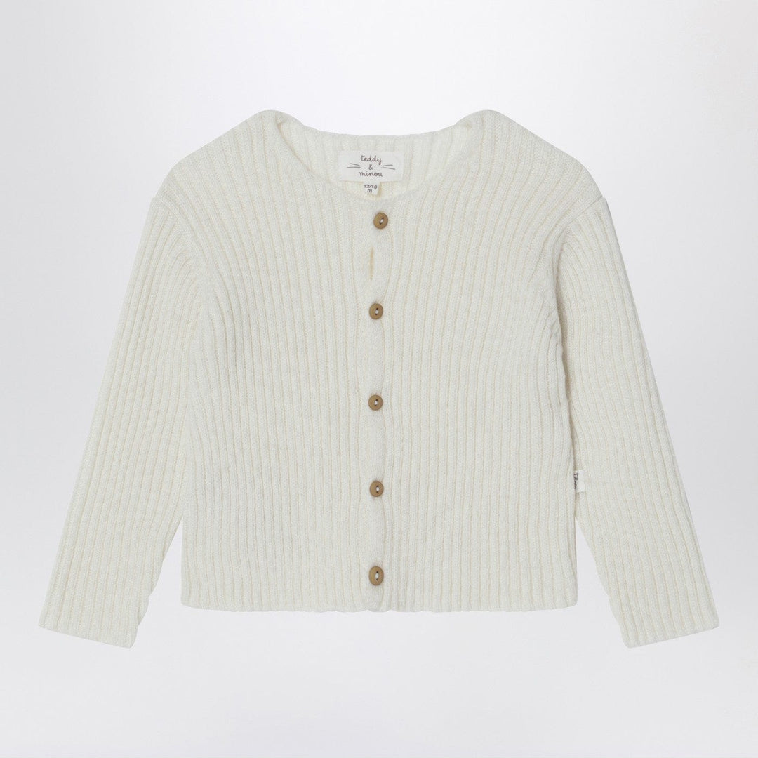 Shirts & Tops 12/18M Teddy & Minou - Milk-white wool-blend cardigan Brand
