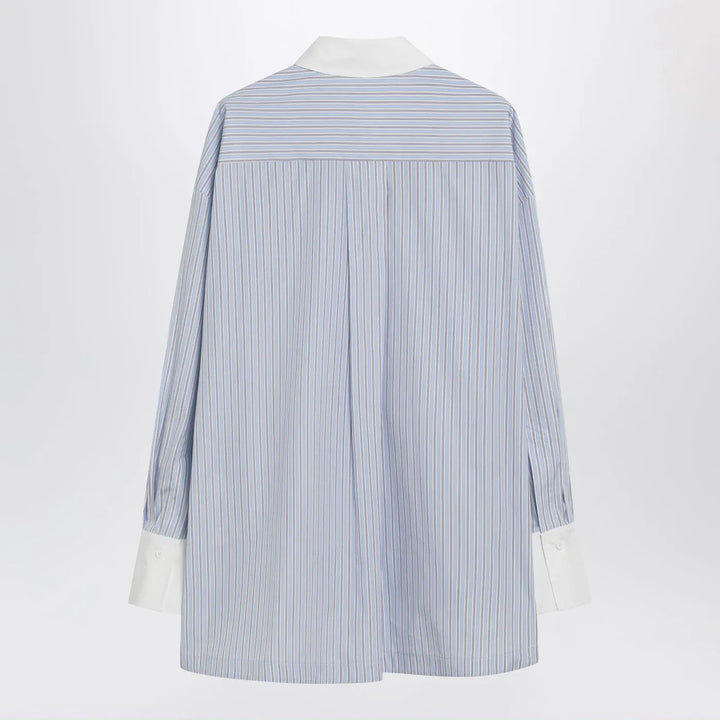 The Attico - Light blue/white striped shirt Brand Shirts &amp; Tops 42  IT