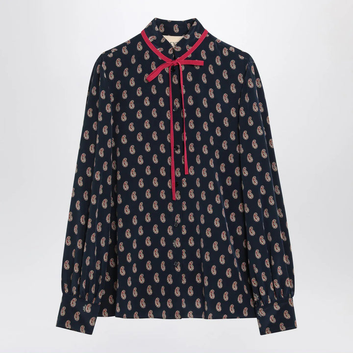 Valentino - Silk shirt with Paisley print Brand Shirts &amp; Tops 40  IT