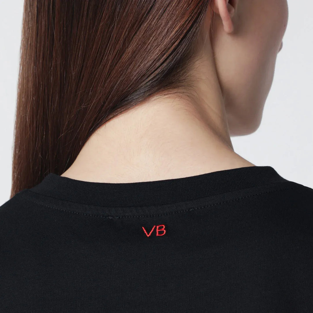 Victoria Beckham - Black cotton “Who the F*** is Victoria Beckham” T-shirt Brand Shirts &amp; Tops