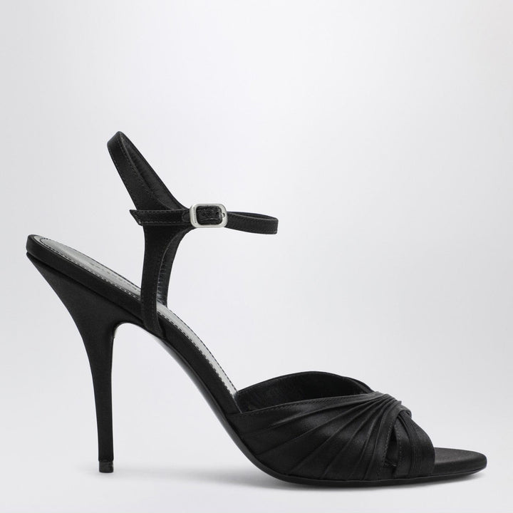 Shoes Balenciaga - Black Dynastie satin sandals Brand