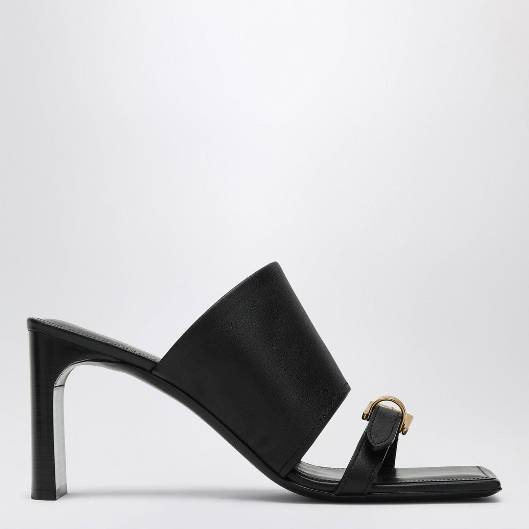 Shoes 38 IT Balenciaga - Black leather Bel Air sandals Brand
