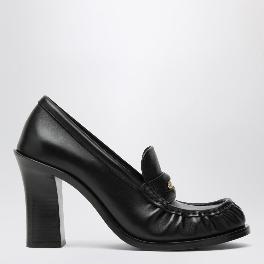 Shoes Burberry - Cadet black leather loafers with heel Brand