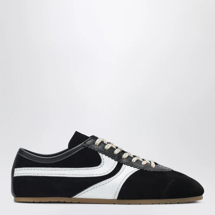 Dries Van Noten - Black/white leather and suede Sneakers Brand Shoes 40 IT