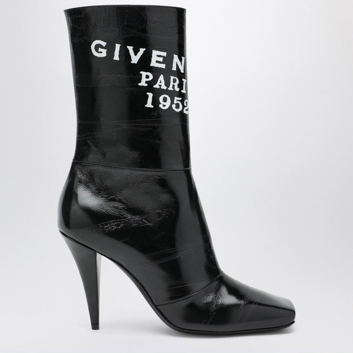 Shoes Givenchy - Black Sliced Square GIVENCHY Tape ankle boots Brand