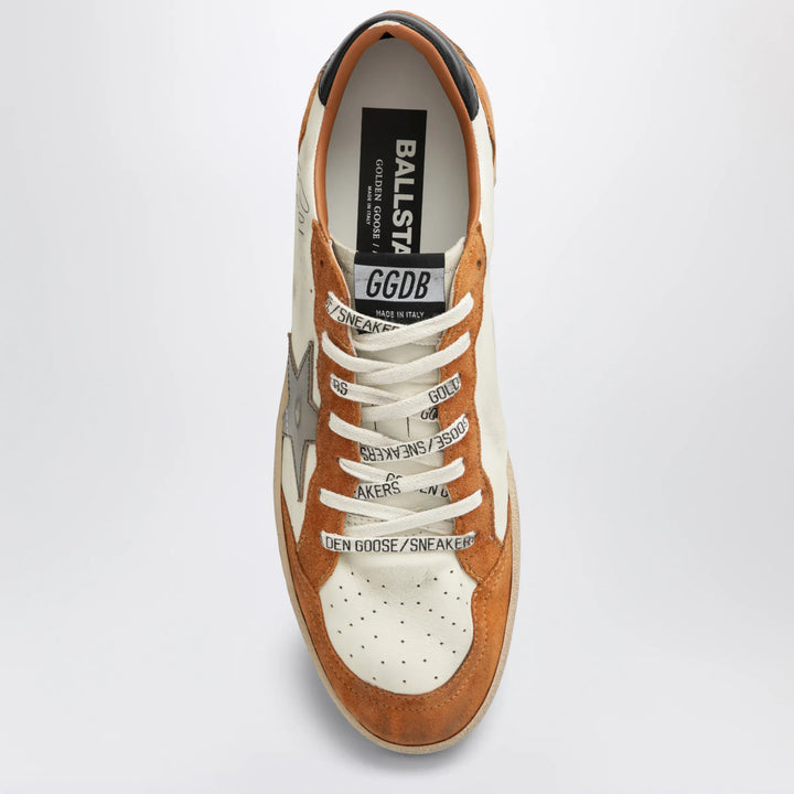 Golden Goose - Ball Star sneakers in white/beige/brown/olive Brand Shoes