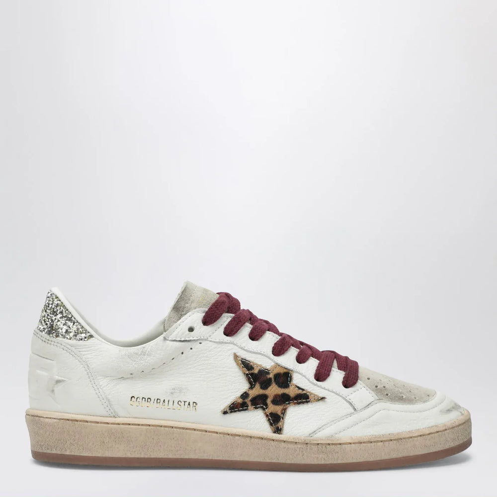 Golden Goose - Ball Star Sneakers with leopard-print pony hair star Brand Shoes 41 IT