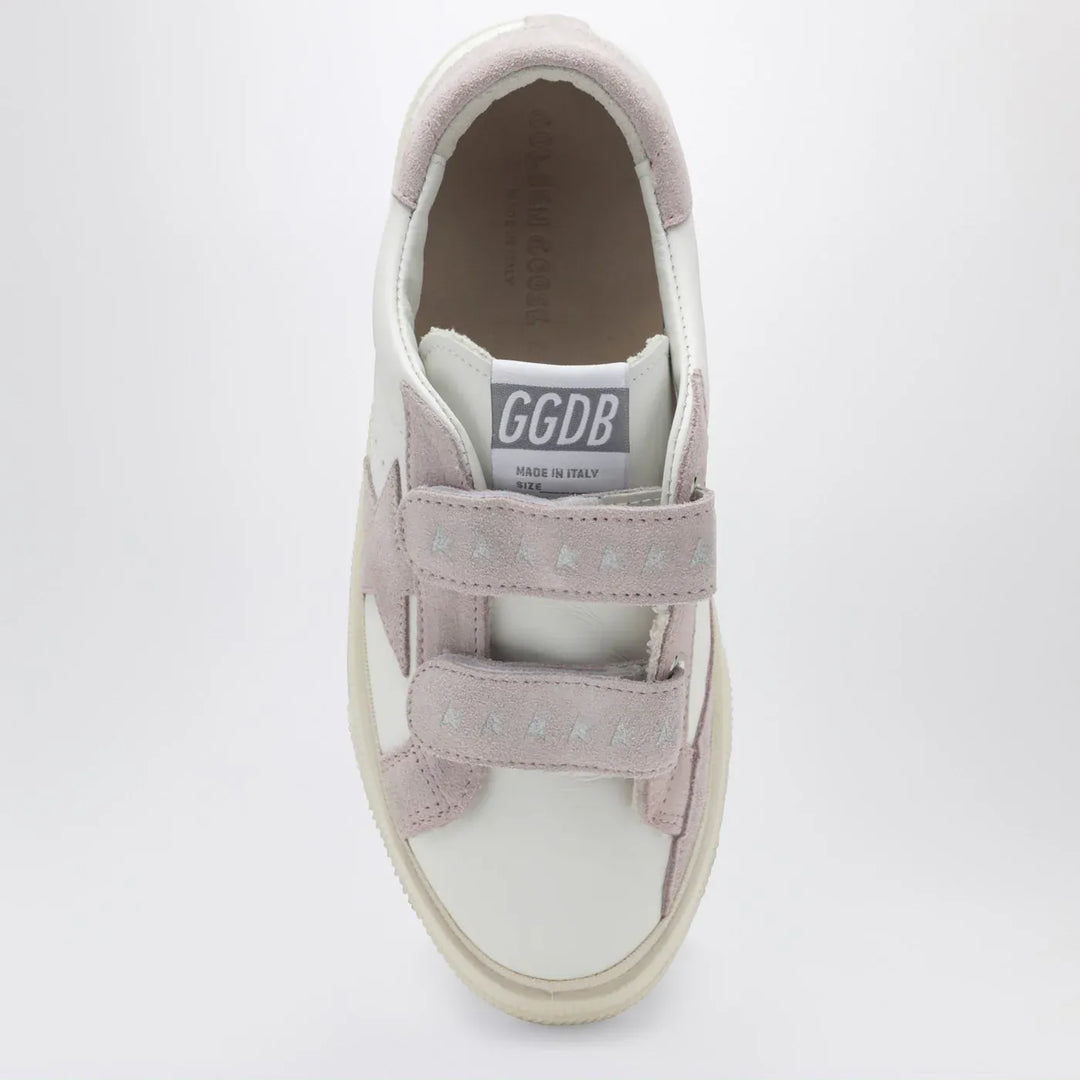 Golden Goose - May School Sneakers in white/pink Brand Shoes