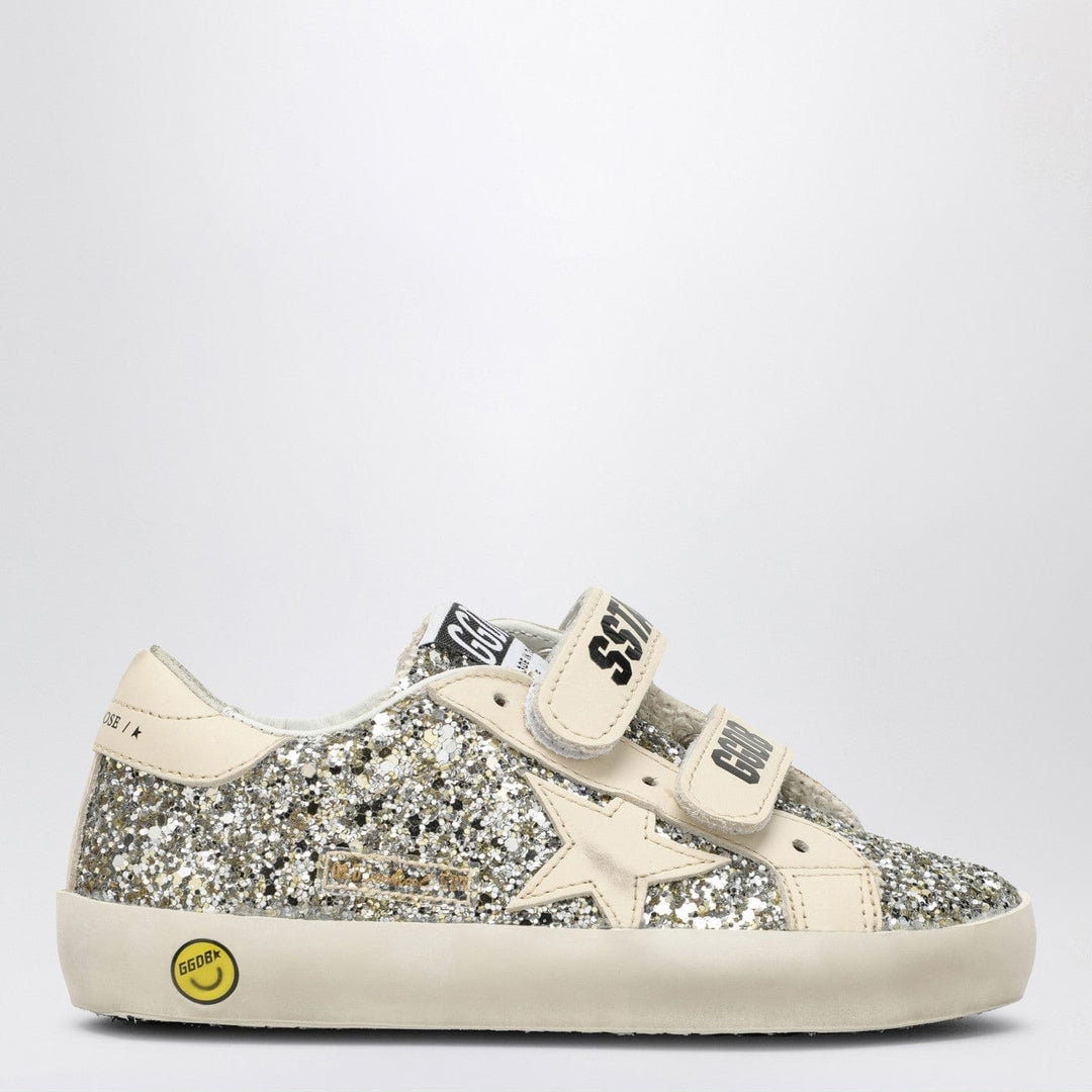 Shoes 19 Golden Goose - Old School sneaker in platinum/cream glitter Brand