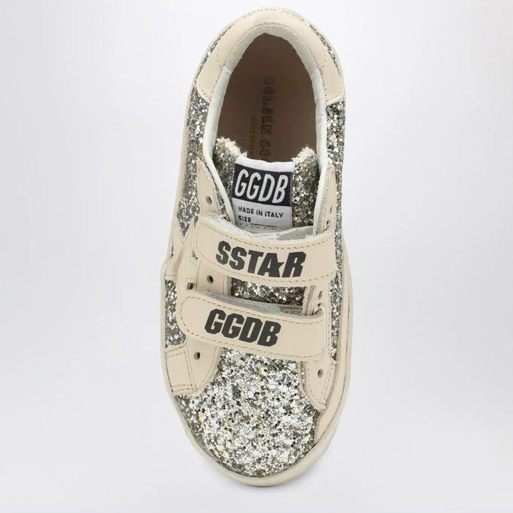 Golden Goose - Old School Sneakers in platinum/cream glitter Brand Shoes 19